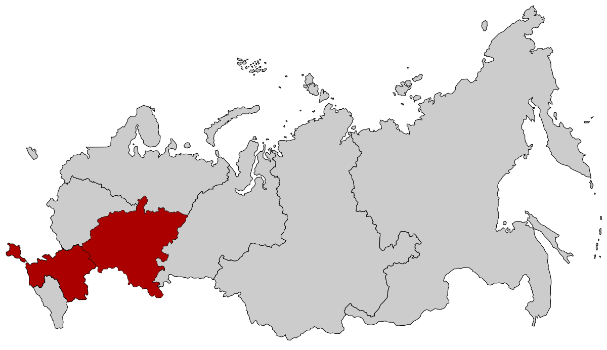 Южный и Приволжский федеральный округ России