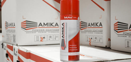 Акриловая эмаль-аэрозоль AMIKA - мгновенное устранение дефектов полимерных покрытий на вашем производстве.
